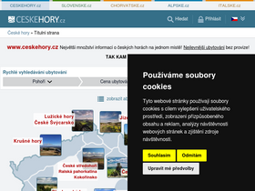 'ceskehory.cz' screenshot