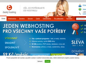 'cesky-hosting.cz' screenshot