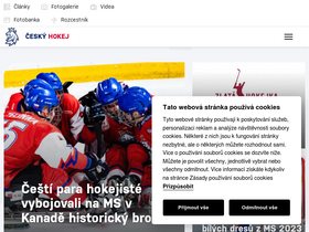 'ceskyhokej.cz' screenshot