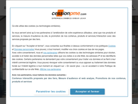 'cessionpme.com' screenshot