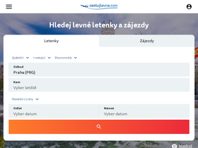 'cestujlevne.com' screenshot