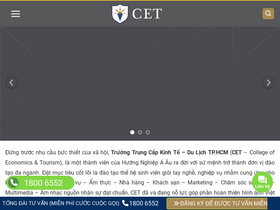 'cet.edu.vn' screenshot