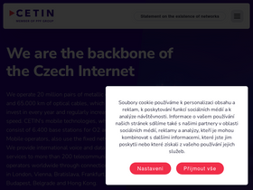 'cetin.cz' screenshot