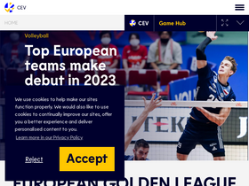 'cev.eu' screenshot