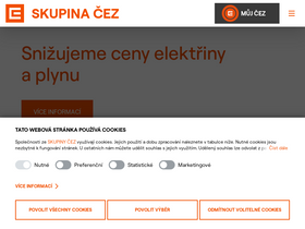 'cez.cz' screenshot