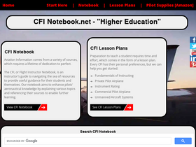 'cfinotebook.net' screenshot