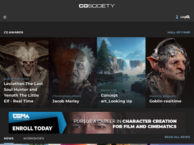 'cgsociety.org' screenshot