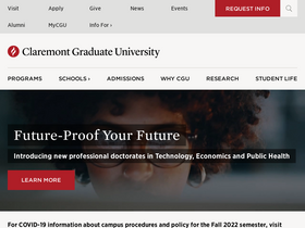 'cgu.edu' screenshot