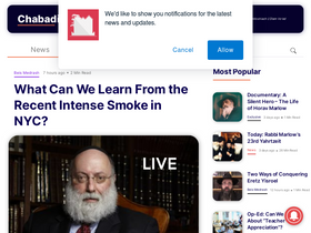 'chabadinfo.com' screenshot
