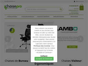 'chaisepro.fr' screenshot