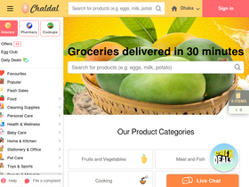 'chaldal.com' screenshot
