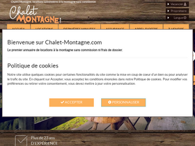 'chalet-montagne.com' screenshot