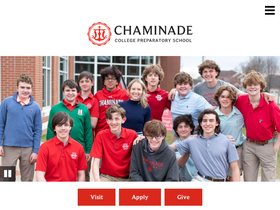 'chaminade-stl.org' screenshot