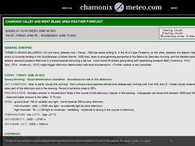 'chamonix-meteo.com' screenshot