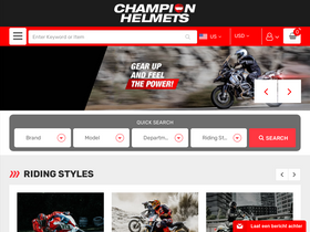 'championhelmets.com' screenshot