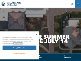 'champlain.edu' screenshot