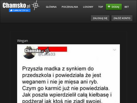 'chamsko.pl' screenshot