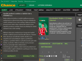 'chance.cz' screenshot