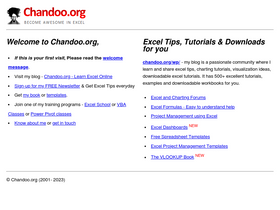 'chandoo.org' screenshot