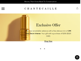 'chantecaille.com' screenshot