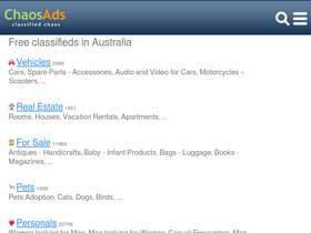 'chaosads-australia.com' screenshot
