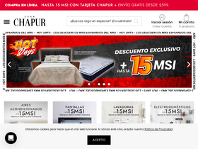 'chapur.com.mx' screenshot