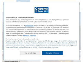 'charentelibre.fr' screenshot