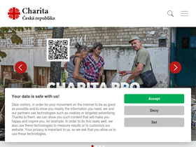 'charita.cz' screenshot