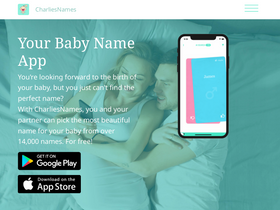 'charlies-names.com' screenshot