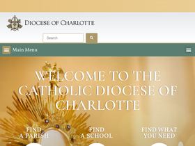 'charlottediocese.org' screenshot