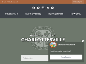 'charlottesville.gov' screenshot