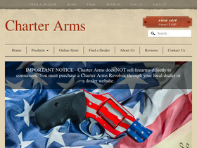 'charterfirearms.com' screenshot