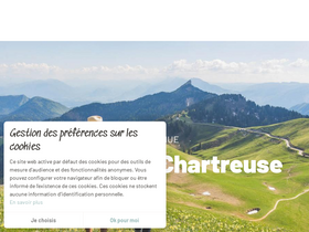 'chartreuse-tourisme.com' screenshot