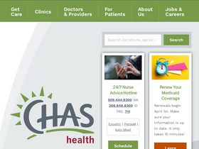 'chas.org' screenshot