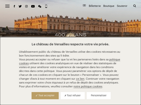 'chateauversailles.fr' screenshot