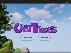 'chattriggers.com' screenshot