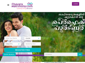 'chavaramatrimony.com' screenshot