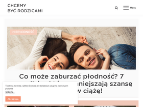 'chcemybycrodzicami.pl' screenshot