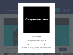 'cheapasmokes.com' screenshot