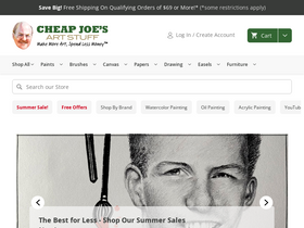 'cheapjoes.com' screenshot
