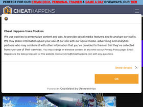'cheathappens.com' screenshot