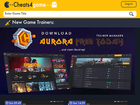 'cheats4game.net' screenshot