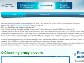 'checkerproxy.net' screenshot