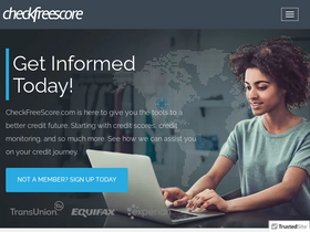 'checkfreescore.com' screenshot