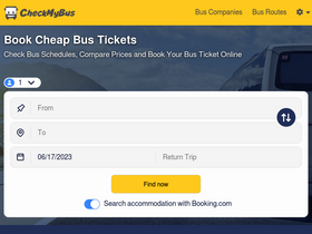 'checkmybus.com' screenshot