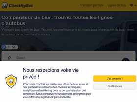 'checkmybus.fr' screenshot