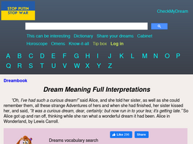 'checkmydream.com' screenshot