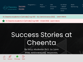 'cheenta.com' screenshot