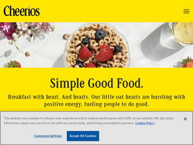 'cheerios.com' screenshot