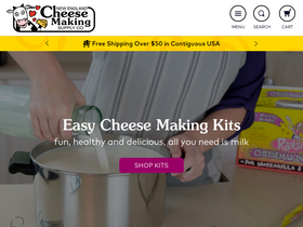 'cheesemaking.com' screenshot